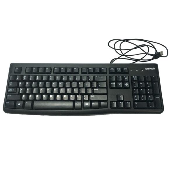 Logitech K120 USB Keyboard for PC - Black - Picture 2 of 5